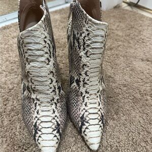 Steve Madden Snakeskin Ankle Boots